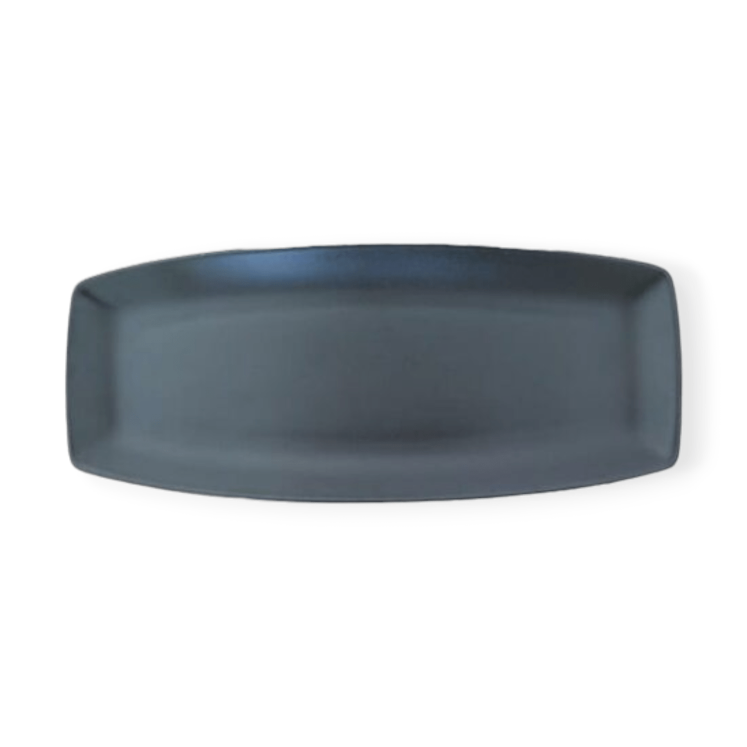 Continental Platter Continental Matt Black Curve Platter 36.5X15.5Cm 32CURV192-71 (6827443322969)