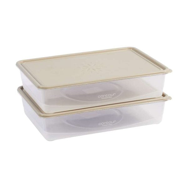 Contour LUNCH BOX Contour Container Set Of 2 1600ml P3871