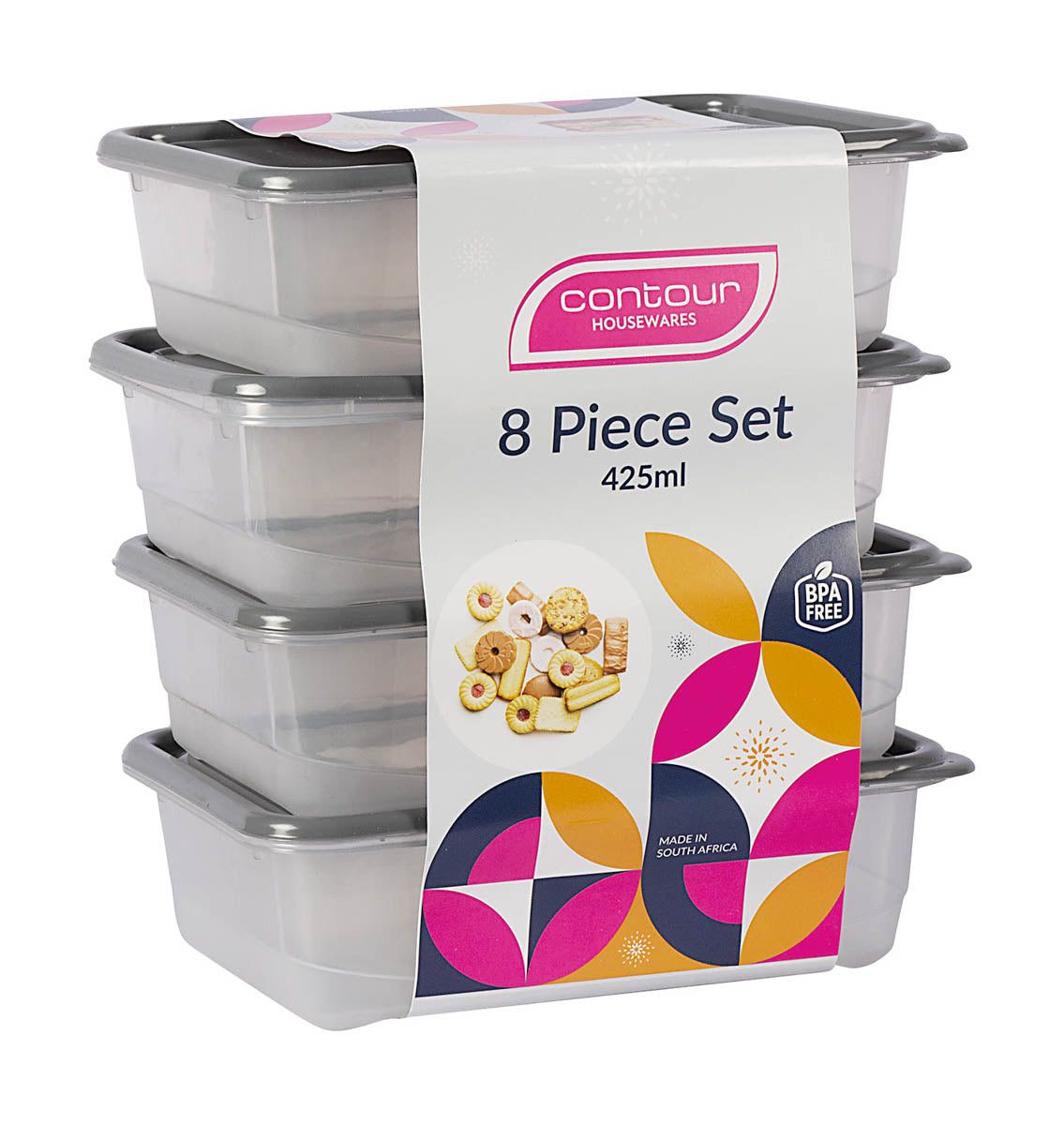 Contour LUNCH BOX Contour Container Set Of 4 4x425ml P3867