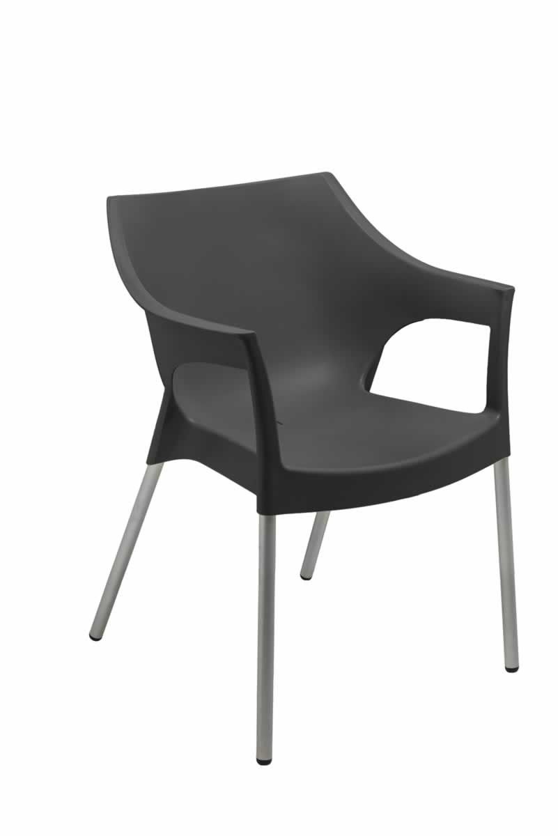 Contour Plastic Chair Black Contour Chelsea Cafe Chair Assorted Colours P3075