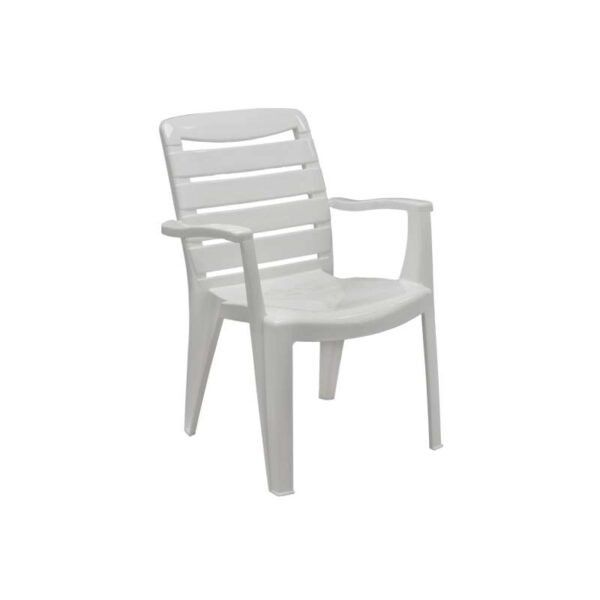 Contour Plastic Chair White Contour Mia High Back Chair P3045