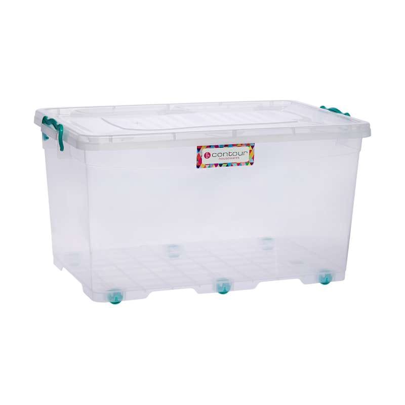 contour STORAGE BOX Contour Clip And Lock Storage Box Clear 50 Litre P3554 (7524606378073)