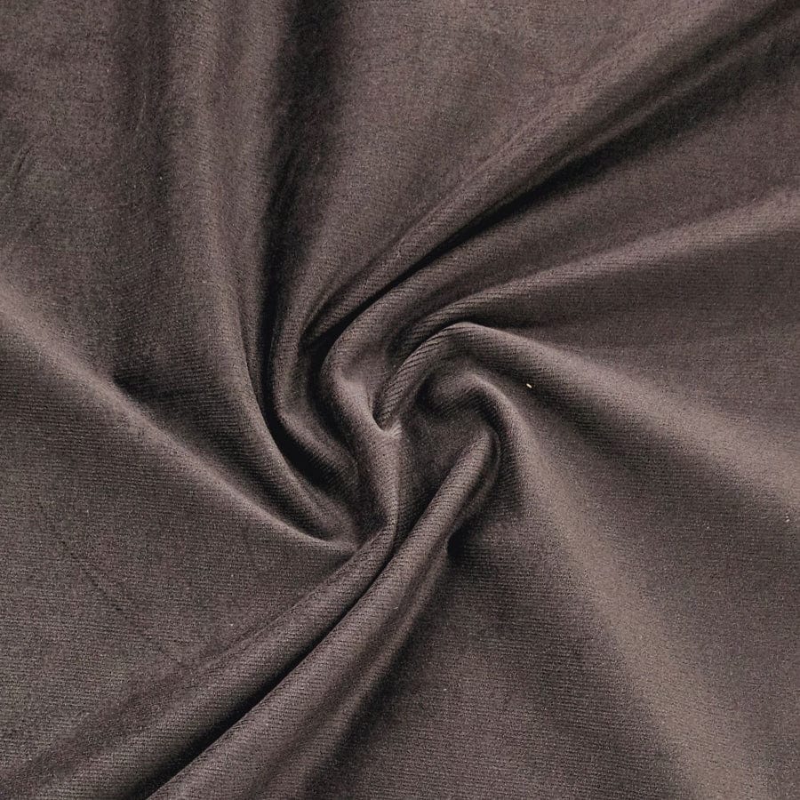 CORDUROY Dress Fabrics Chocolate Non-Stretch Corduroy 150cm (7917136576601)