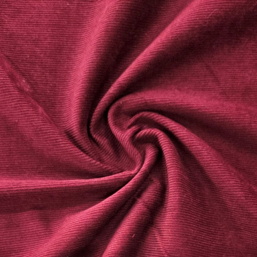 CORDUROY Dress Fabrics Zinfandel Non-Stretch Corduroy 150cm (7917136576601)