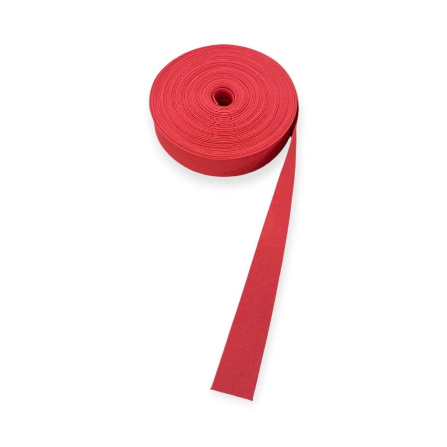COTTON BINDING Habby Red Cotton Bias Binding 25mm (7811476979801)