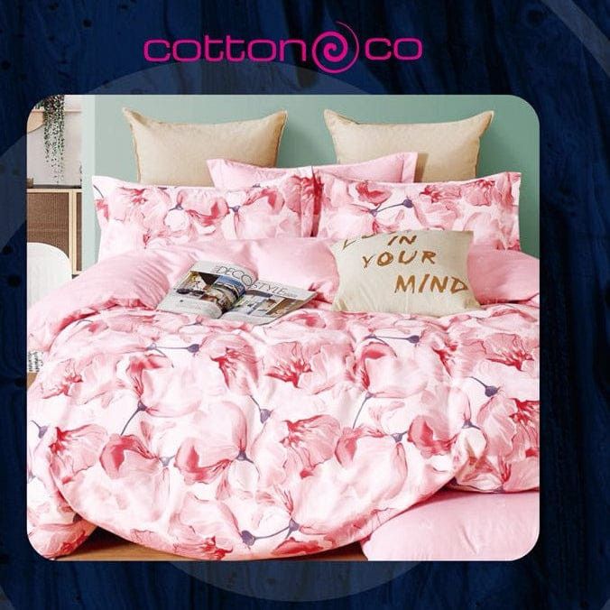Cotton Co Duvet Cover 3/4 Duvet Cover Set Cotton Co Printed Micro Satin Halle Duvet Covers Set