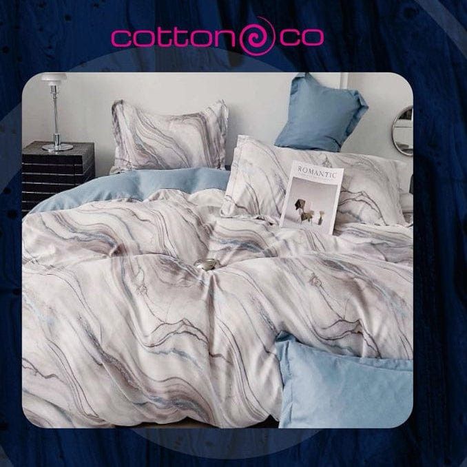 Cotton Co Duvet Cover 3/4 Duvet Cover Set Cotton Co Printed Micro Satin Lylah Duvet Covers Set