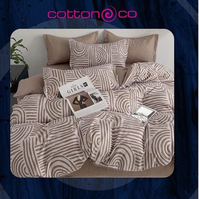 Cotton Co Duvet Cover 3/4 Duvet Cover Set Cotton Co Printed Micro Satin Zaria Duvet Covers Set
