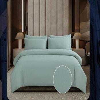 Cotton Co Duvet Cover Cotton Co Gigi Duck Egg Embossed Micro Satin Duvet Cover Set (7811172040793)