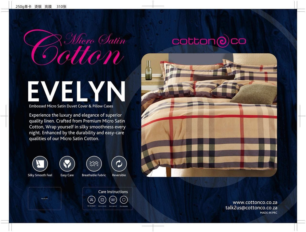 Cotton Co Duvet Cover Cotton Co Printed Micro Satin Evelyn Duvet Covers Set