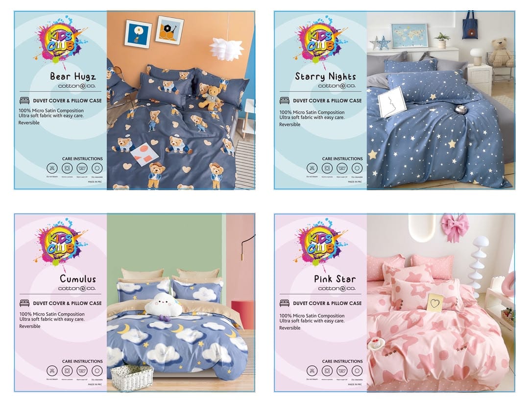 Cotton Co Duvet Cover Kids Club Cumulis Duvet Covers Set