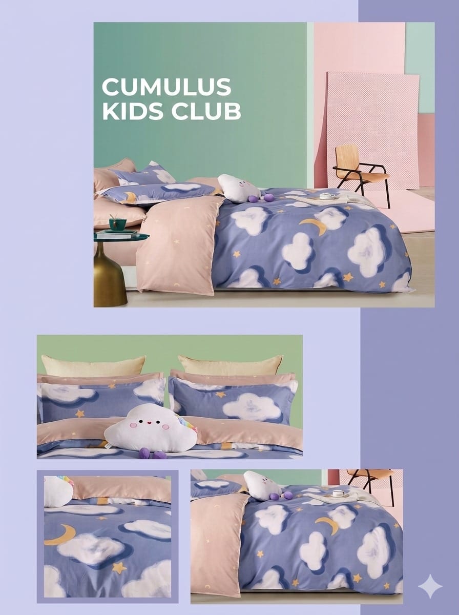 Cotton Co Duvet Cover Kids Club Cumulis Duvet Covers Set