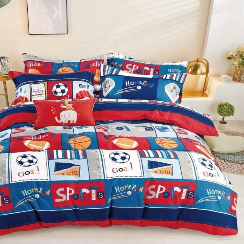 Cotton Co Duvet Cover Kids Club Sporty Duvet Covers Set