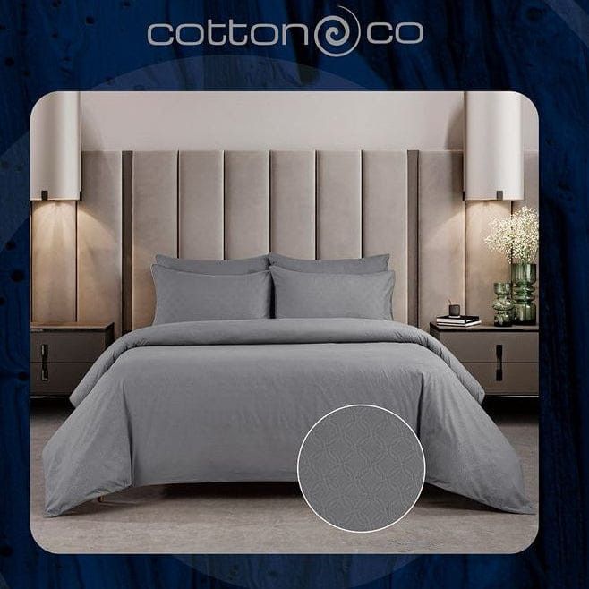 Cotton Co Duvet Cover Three Quarter Cotton Co Ashley Dark Grey Embossed Micro Satin Duvet Covers Set