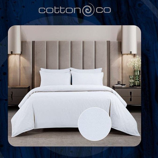 Cotton Co Duvet Cover Three Quarter Cotton Co Ashley White Embossed Micro Satin Duvet Covers Set
