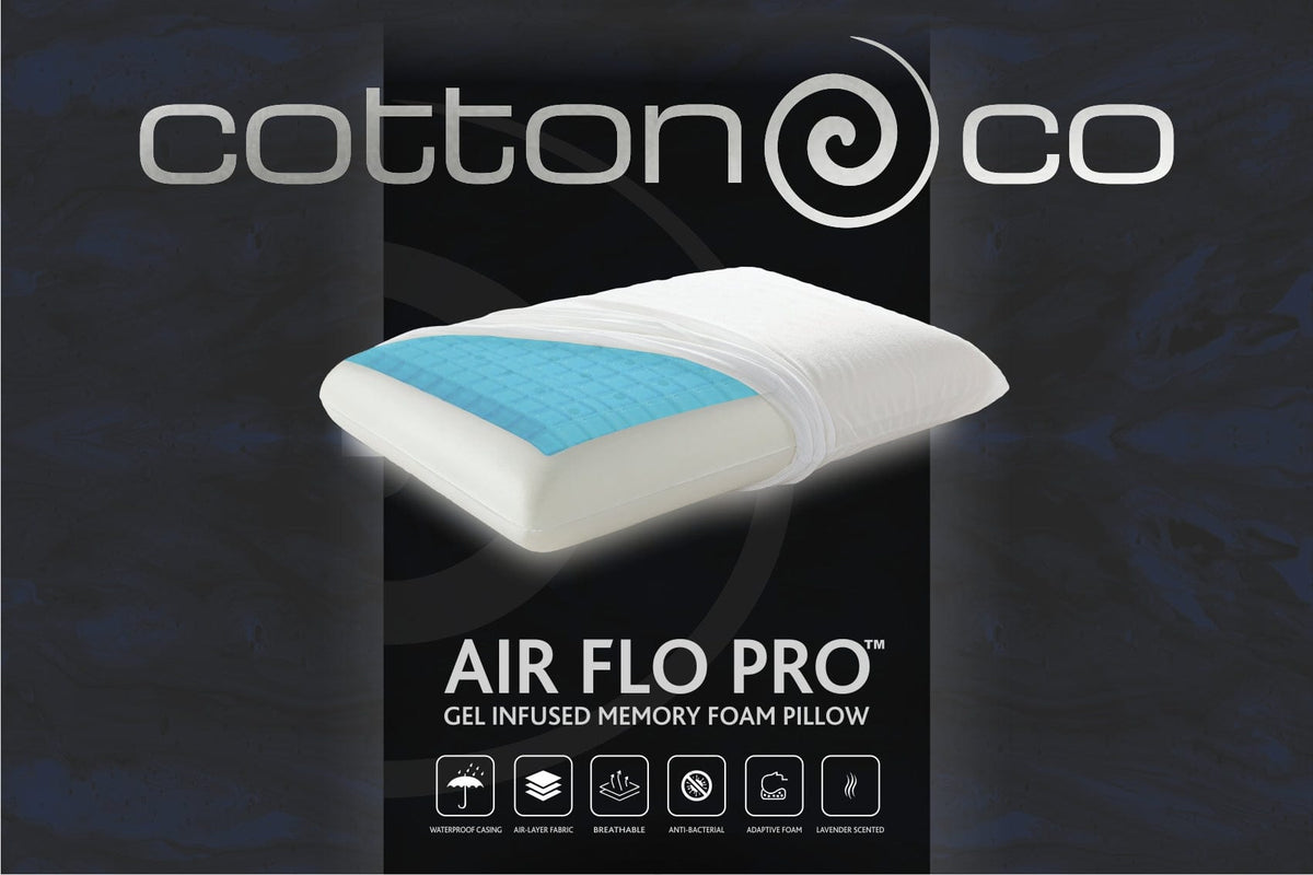 Cotton Co pillow Airflo Pro Gel Memory Foam Pillow SM06G (7159487594585)