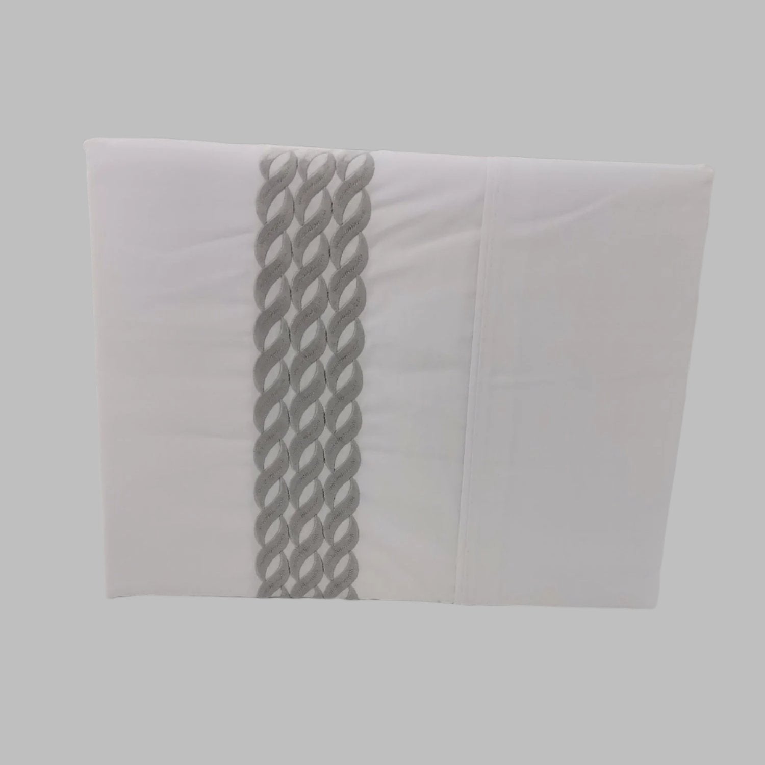 Cotton Craft SHEET SET Cotton Craft Luxury Collection Embroidered Bed Sheet T-200 Percale 3 Piece White