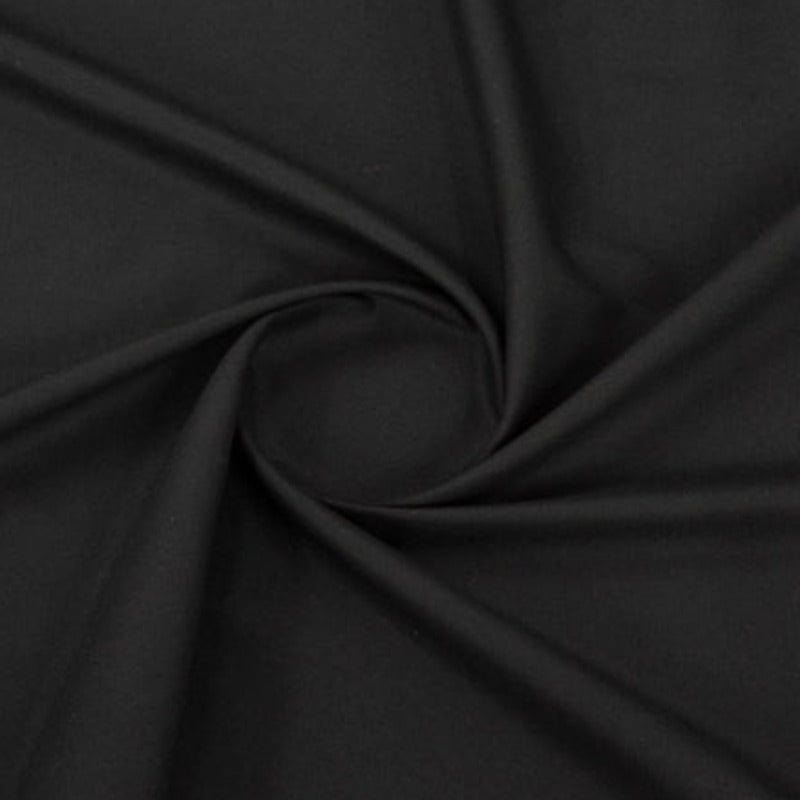 COTTON Dress Fabrics Black Cotton Twill Fabric 150cm (7502046068825)