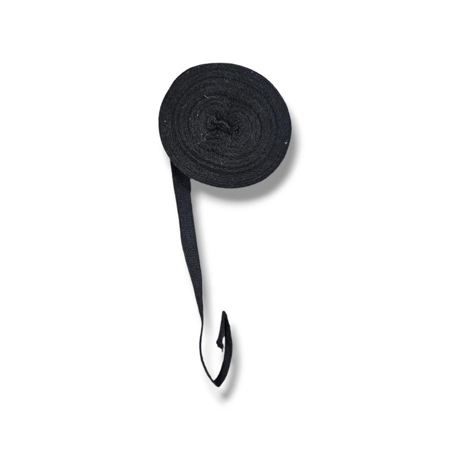Cotton Tape Habby Black Cotton Tape 6mm (7864483020889)