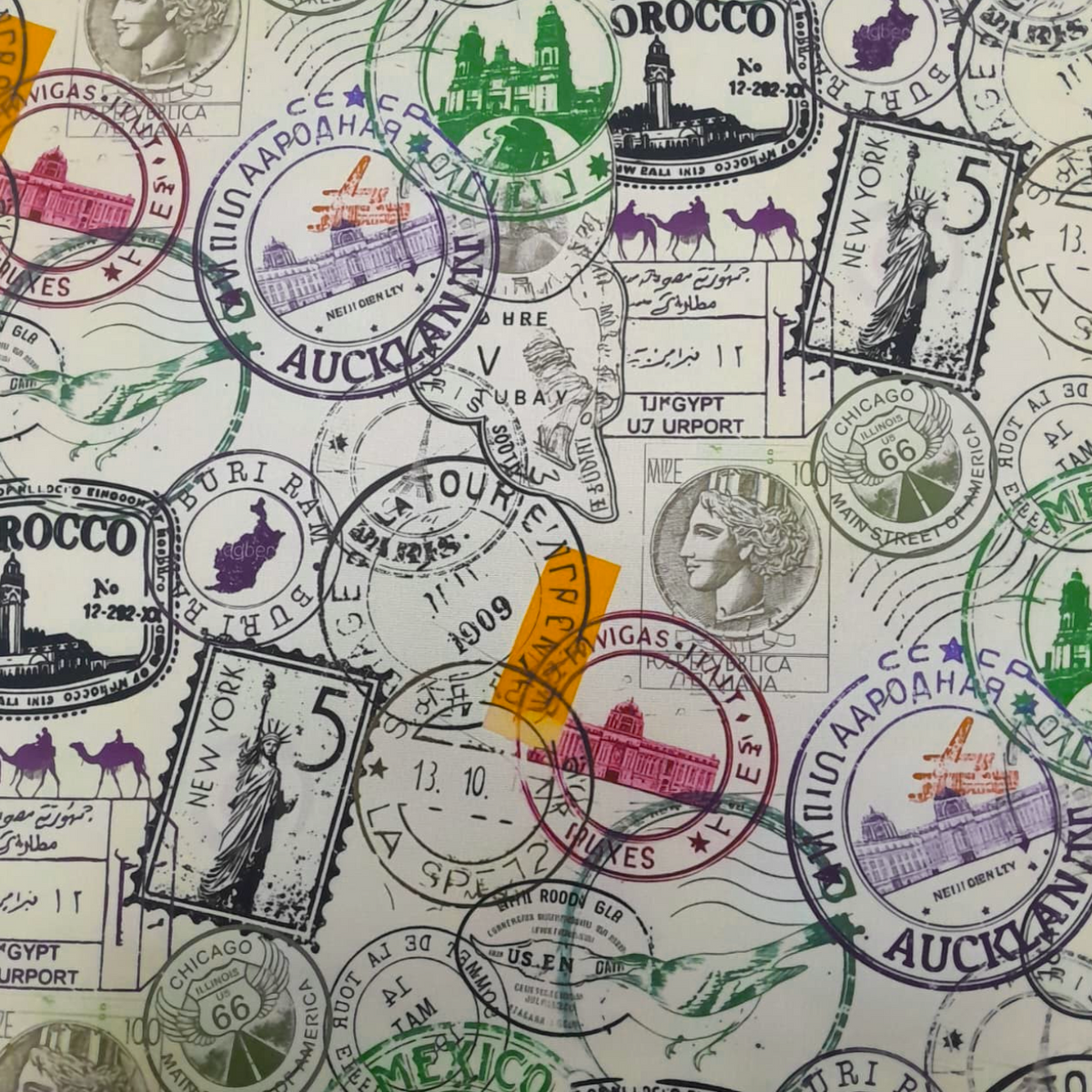 Fabric Printed Mini Matt Stamp D29 140 cm.