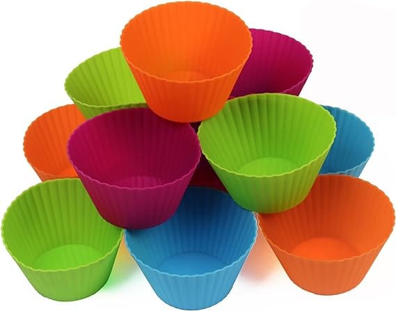 Creative Cooking BAKING Creative 8 Piece Jumbo Muffin Cup Set CC-176 (7468089442393)