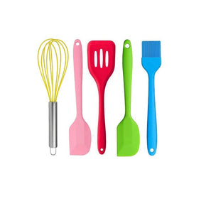 Creative Cooking Ballon Whisk, Creative Cooking Silicone Utility Set 5pc CC-148 (7464147615833)