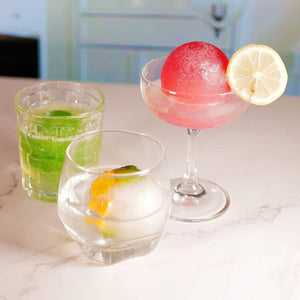 Creative Cooking Silicone Creative Cooking Mega Ice Sphere Moulds 6cm Diameter Set of 2 (7431142506585)