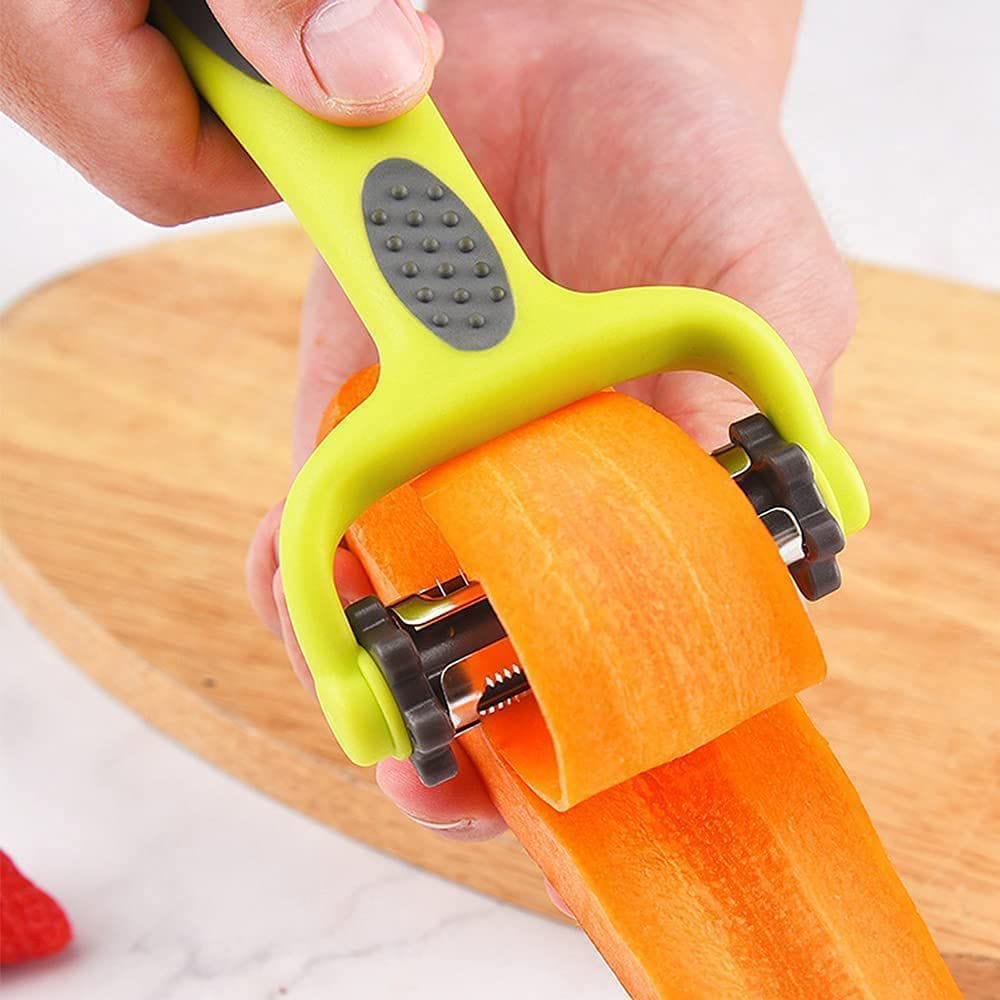 Creative Cooking Silicone Creative Cooking Peeler - 3-in-1 Multi-Functional CC-147 (7436920946777)