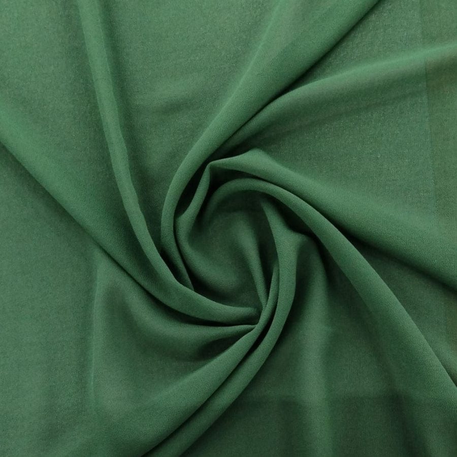 CREPE CHIFFON Dress Fabric Bottle Green Crepe Chiffon 150cm (7795155796057)