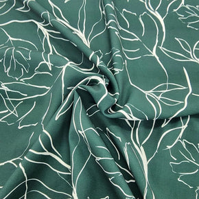 CREPE CHIFFON Dress Fabrics Printed Digital Crepe Fabric 150 cm Green (7664756097113)