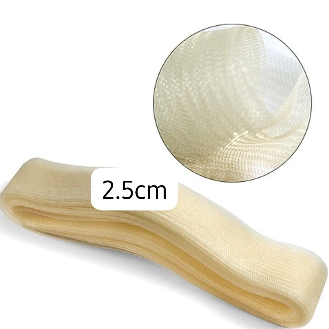 CRINOLINE HABBY Cream Stiff Crinoline 2.5 cm (7680513114201)
