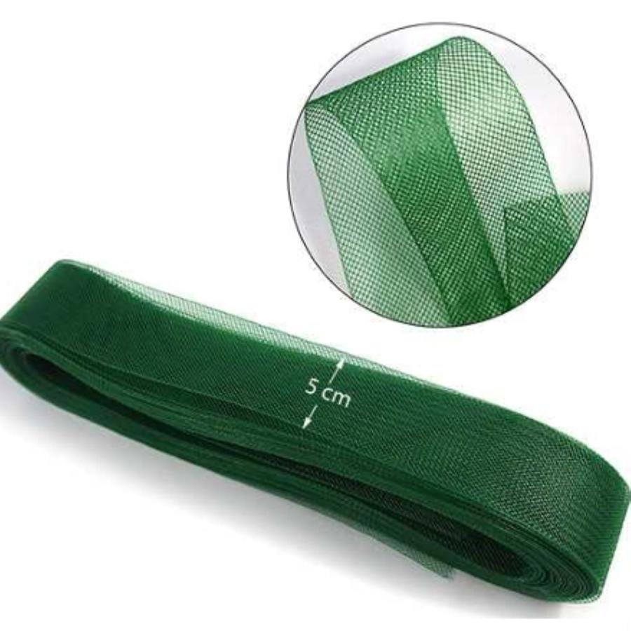 CRINOLINE HABBY Dark Green Hard Crinoline 5cm (7680508100697)