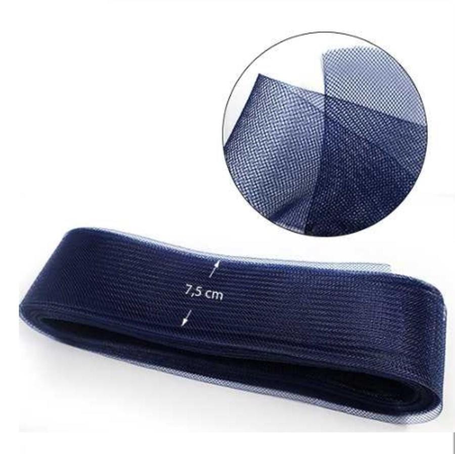 CRINOLINE Habby Navy Hard Crinoline 7.5cm (7880818393177)