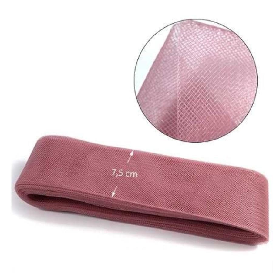 CRINOLINE Habby Pink Lilac Hard Crinoline 7.5cm