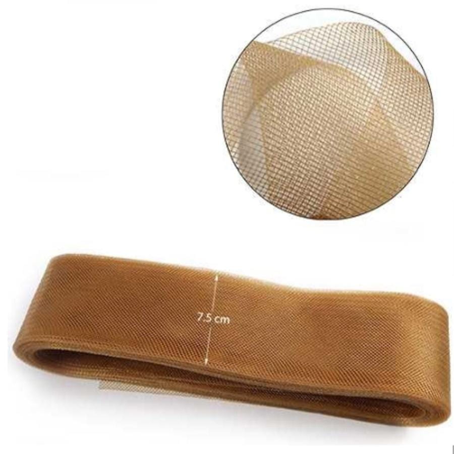 CRINOLINE Habby Tan Hard Crinoline 7.5cm (7880818393177)