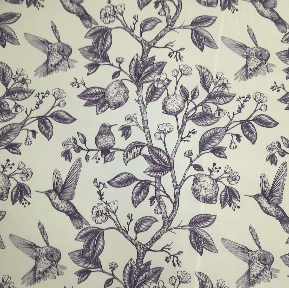 Printed Mini Matt Lemon Blossom Cream 140 cm