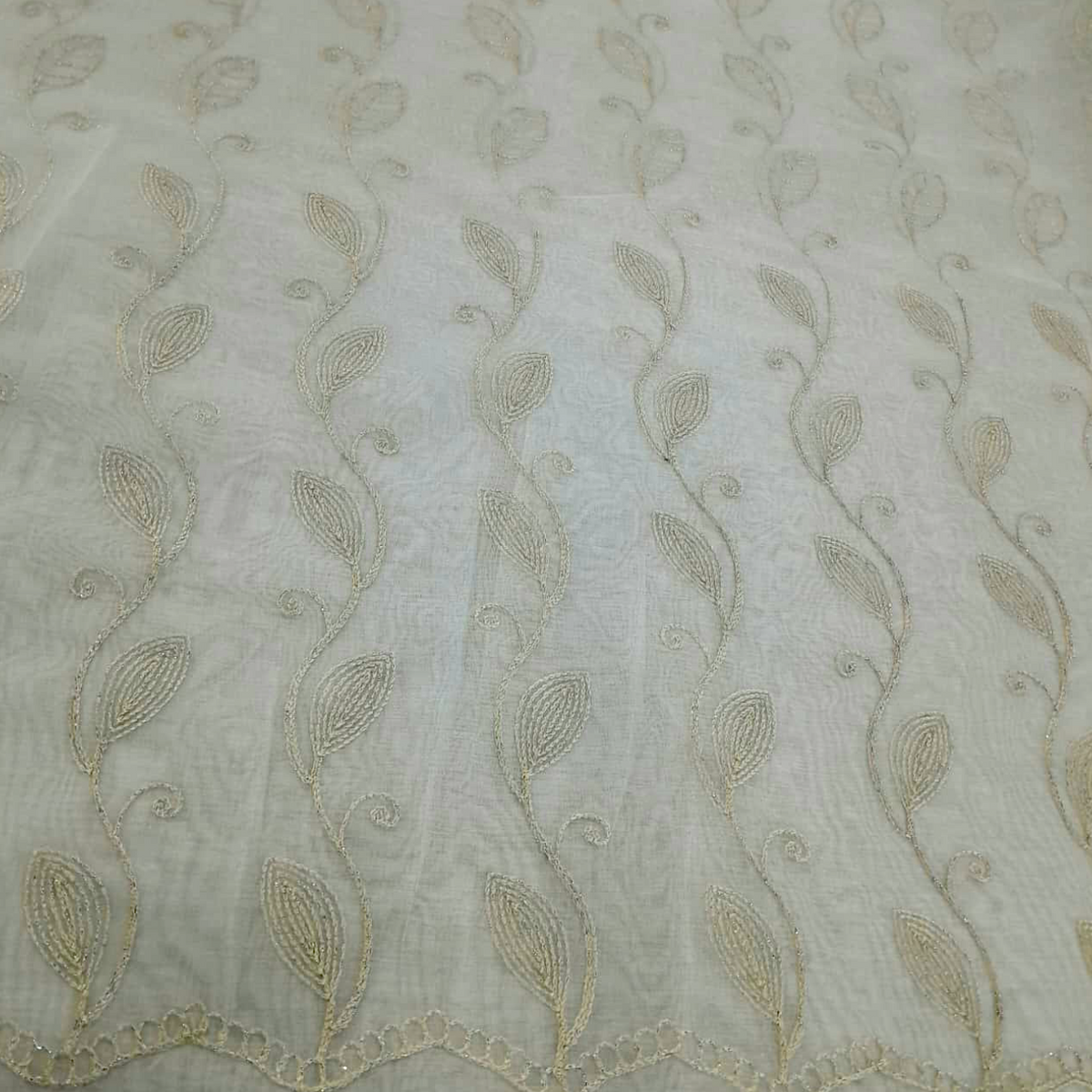 Fabric Embroidery Voile Floral 1 280 cm