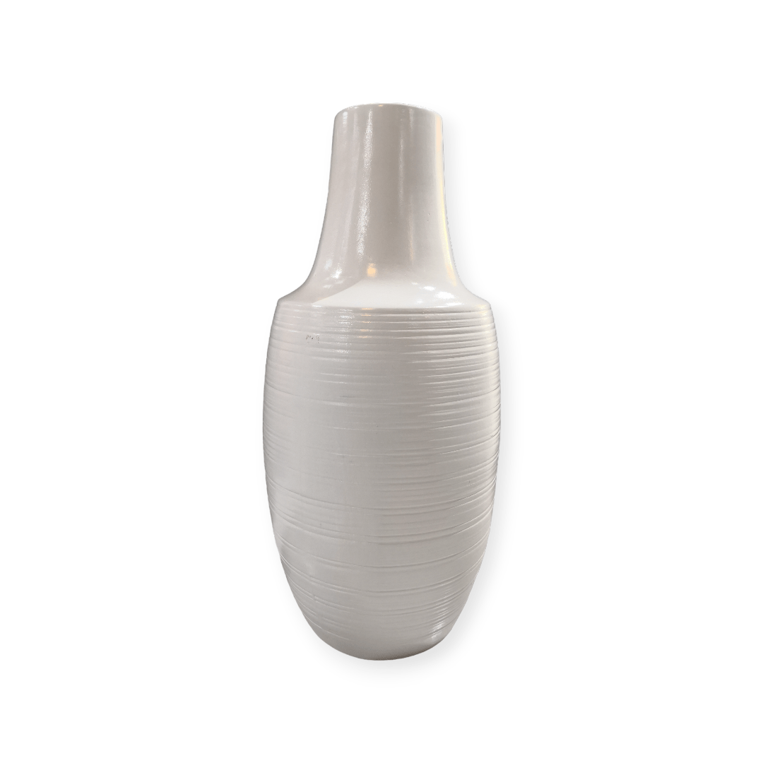 Crockery Centre vases White 43x21cm Vase AC 43x21cm denali grooved-base