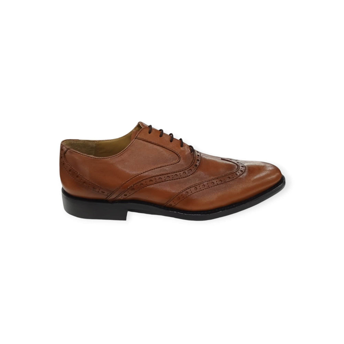 Crockett & Jones Formal Shoes Crockett & Jones Men's Royal Calf-Tan With Shadow Spray (7798843801689)