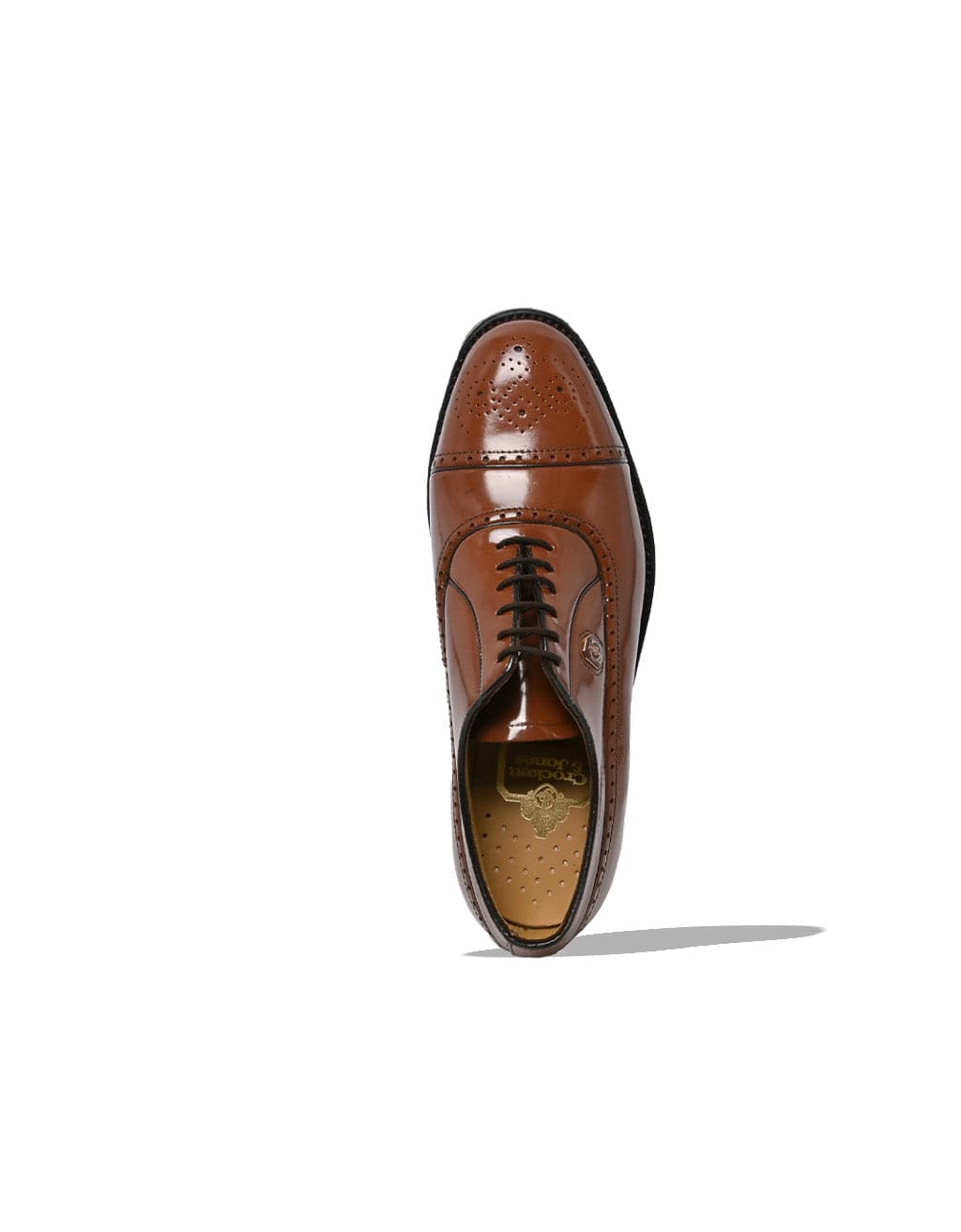 Crockett & Jones Formal Shoes Mens Crockett & Jones Leather Jason, Formal Honey Lace Up (7905265746009)