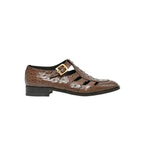 Crockett & Jones Sandals Mens Crockett & Jones Leather Myles, Formal Brown Sandals