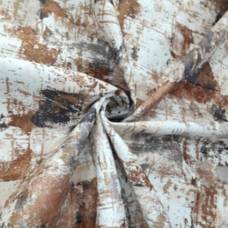 Crown Foam Upholstery Fabrics Brown/White Upholstery Fabric NF1085 140 cm (7315804323929)