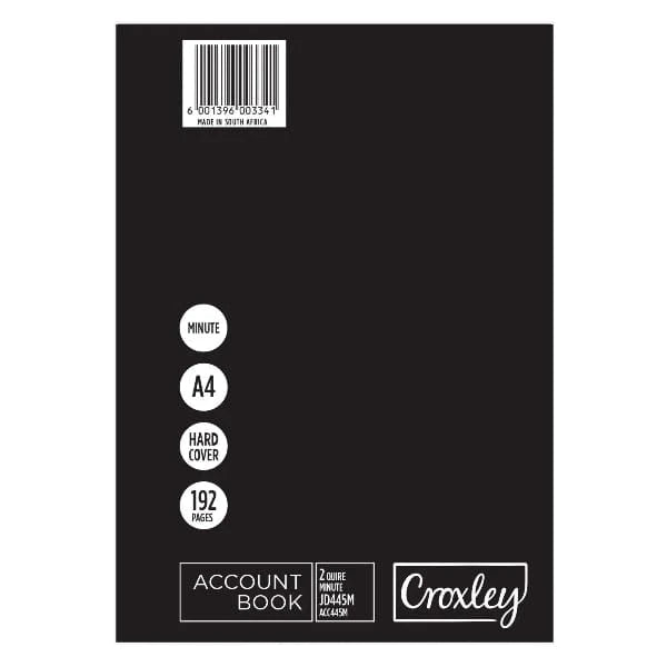 Croxley Office stationary Croxley Account Book A4 192PG JD445J