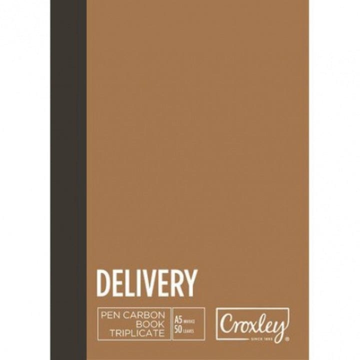 Croxley Office stationary Croxley Pen Carbon Book - Delivery Triplicate A5 JD66PR (7908138156121)