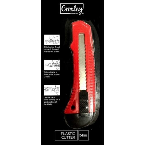 Croxley School Stationery Croxley Plastic Cutter 154mm (7376977199193)