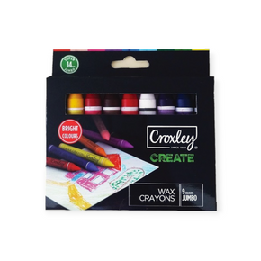 Croxley Tech & Office Croxley Jumbo Wax Crayons Set Of 9 (7462845251673)