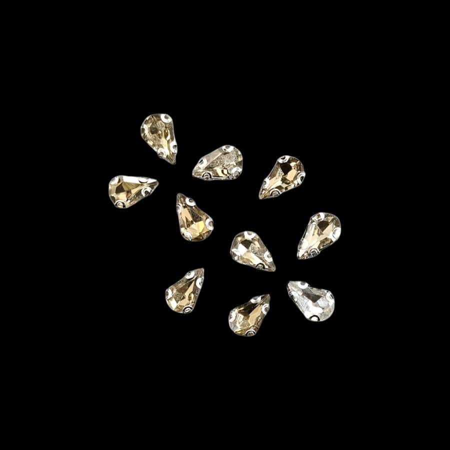 Crystal Stone Habby Beige Crystal D.R Stone 6x10 Drop (7889076060249)