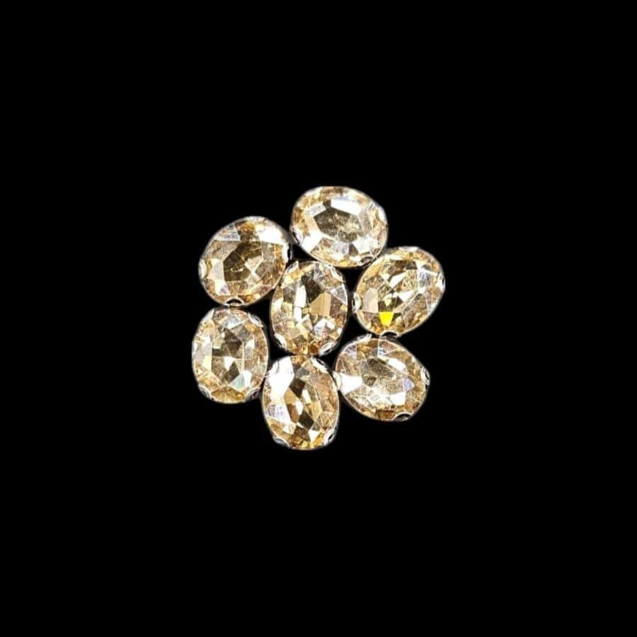 Crystal Stone Habby Beige Crystal D.R Stone 8x10 Oval (7889950769241)