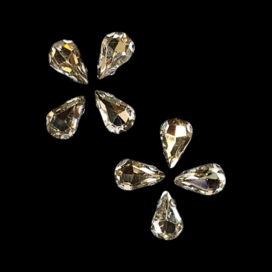 Crystal Stone Habby Beige Crystal D.R Stone 8x13 Drop (7889445027929)