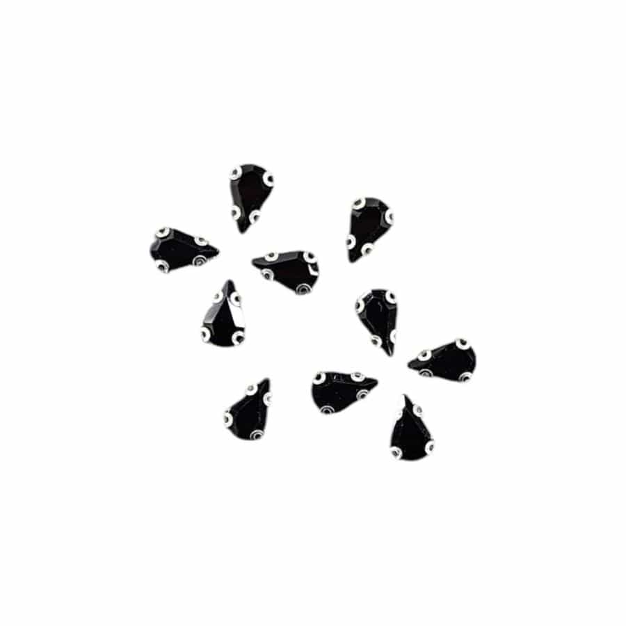 Crystal Stone Habby Black Crystal D.R Stone 6x10 Drop (7889076060249)